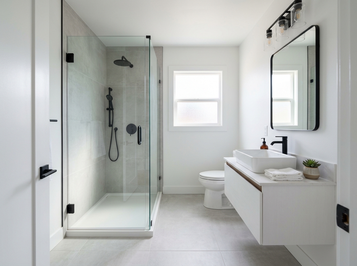 After bathroom remodel