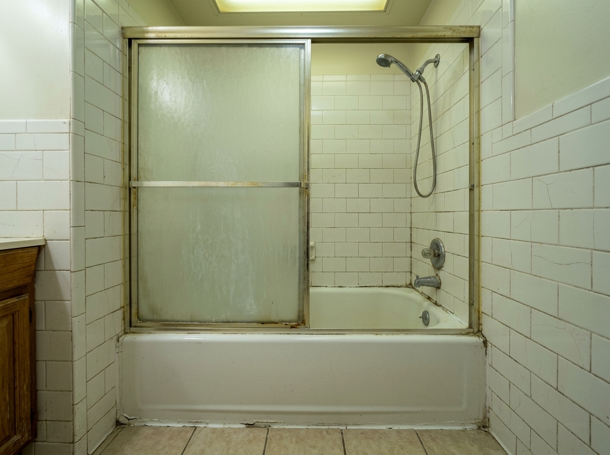 Before walk-in shower