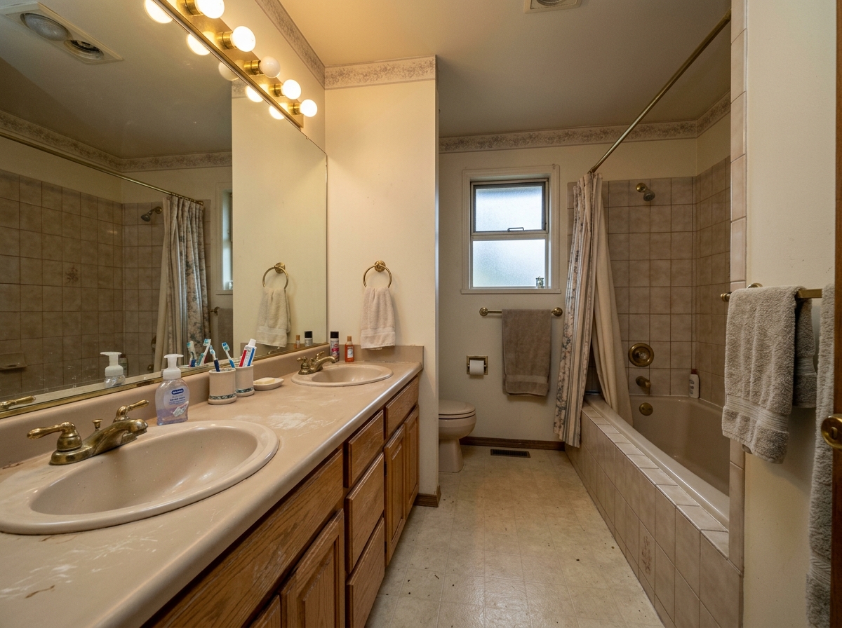 Before master bathroom